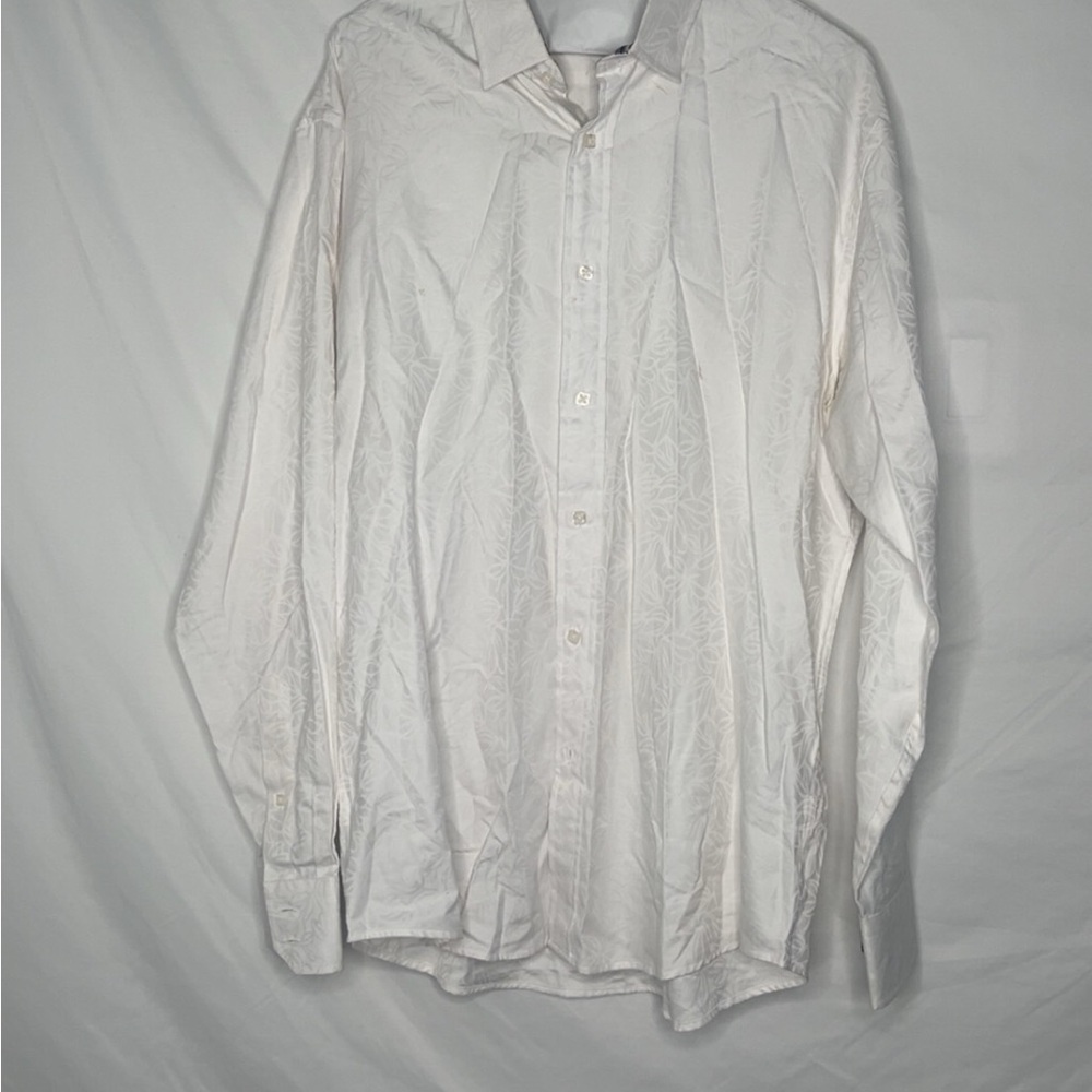 Timeless White Dress Shirt with Relaxed Fit